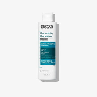 Vichy Dercos Ultra-Calmante - Champú para Cuero Cabelludo Sensible y Reactivo para Cabello Graso 200ml